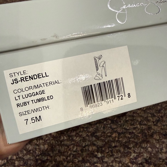 Jessica Simpson Tan Heeled Sandals - Picture 8 of 8